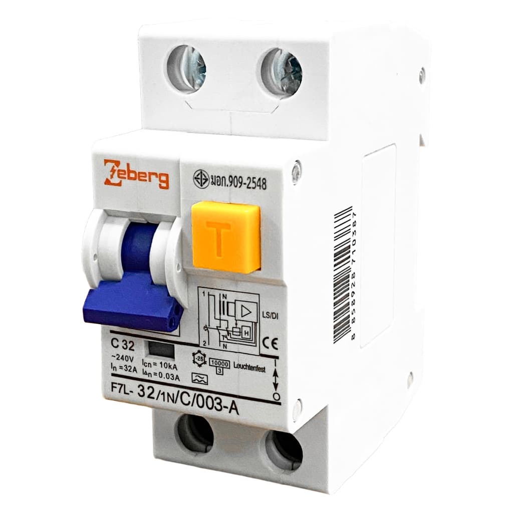 Zeberg เมนเบรกเกอร์ กันดูด ขนาด 2P 32A 50A 63A รุ่น F7L รูปที่ 4