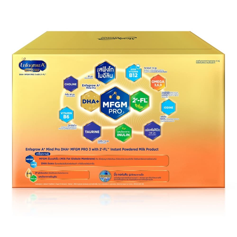 นมผง เอนฟาโกร เอพลัส มายด์โปร สูตร3 ชนิดจืด x2 กล่อง Enfagrow A+ MindPro Stage3 x2 packs รูปที่ 6