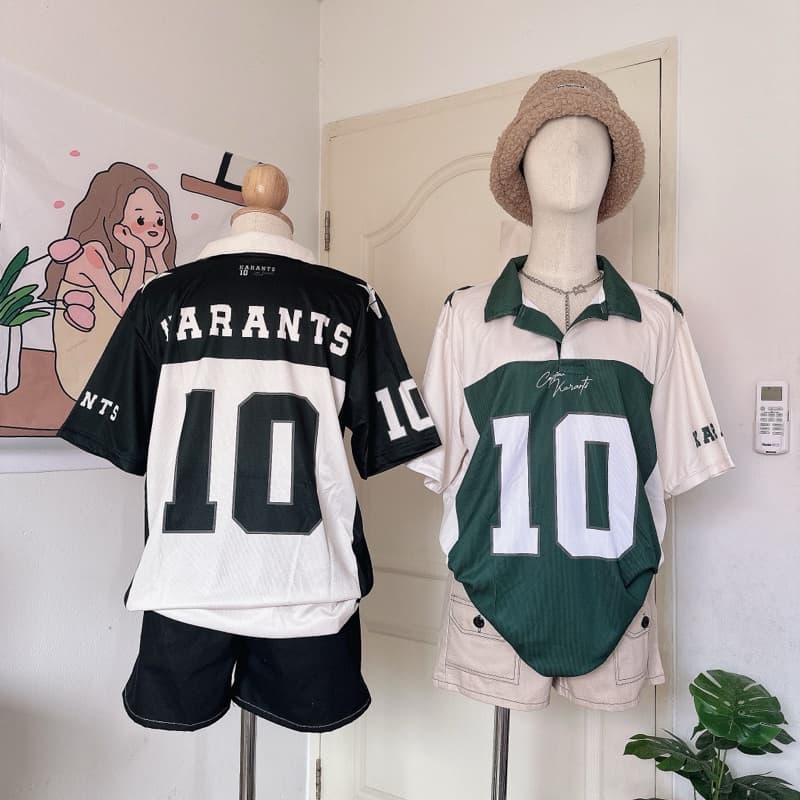 เสื้อกีฬาคอปก เสื้อโปโล เสื้อกีฬาสกรีนลาย ใส่ได้ทั้งชายและหญิง รูปที่ 6