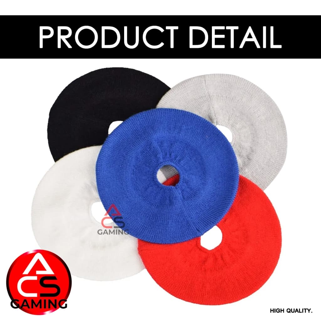 ACS ผ้าคลุมหูฟัง 1 คู่ Earcup Protector แบบไหมพรมถัก ป้องกันฝุ่น ดูดซับเหงื่อ และมีรูระบายความร้อน รูปที่ 3
