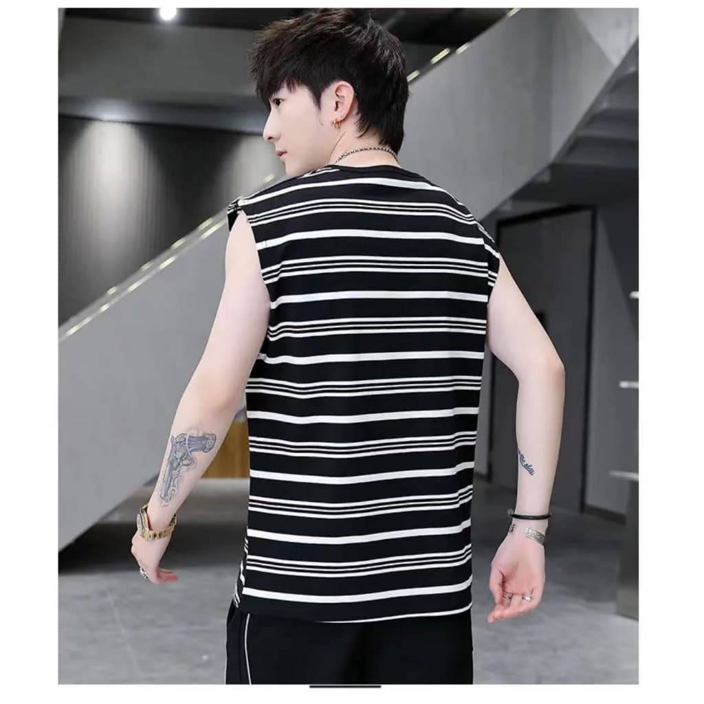 TS MEN เสื้อแขนกุดผู้ชาย เสื้อกล้ามผู้ชาย แฟชั่นสำหรับผู้ชาย รุ่นT91 รูปที่ 6