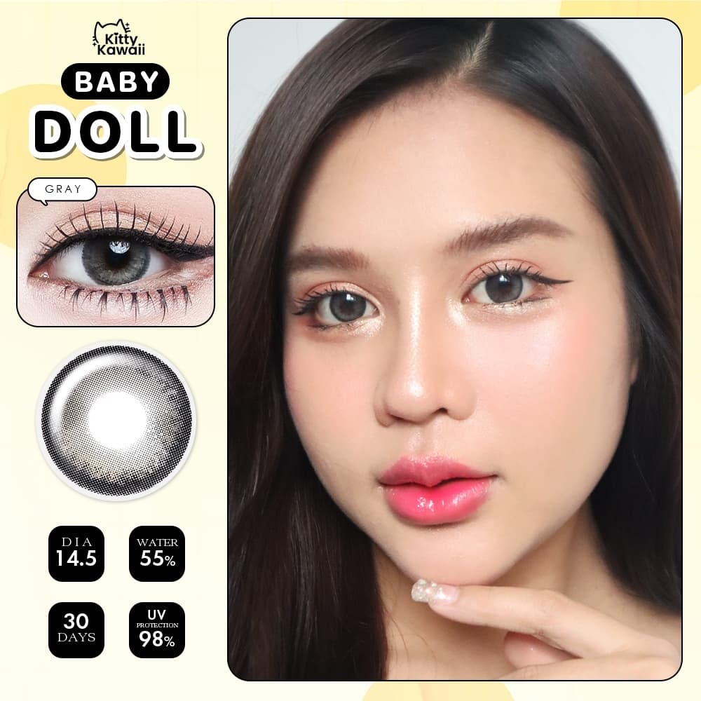 คอนแทคเลนส์ รุ่น Baby Doll Brown / Gray - คิตตี้ คาวาอิ Kitty Kawaii รูปที่ 7