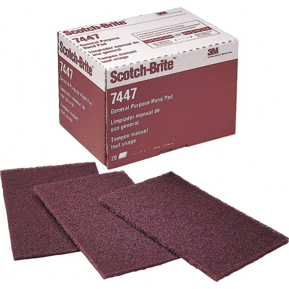 3M 7447 สก๊อตซ์-ไบร์ท 4.5"x6" สีแดง เบอร์ 320-400 Scotch Brite 3M รูปที่ 2