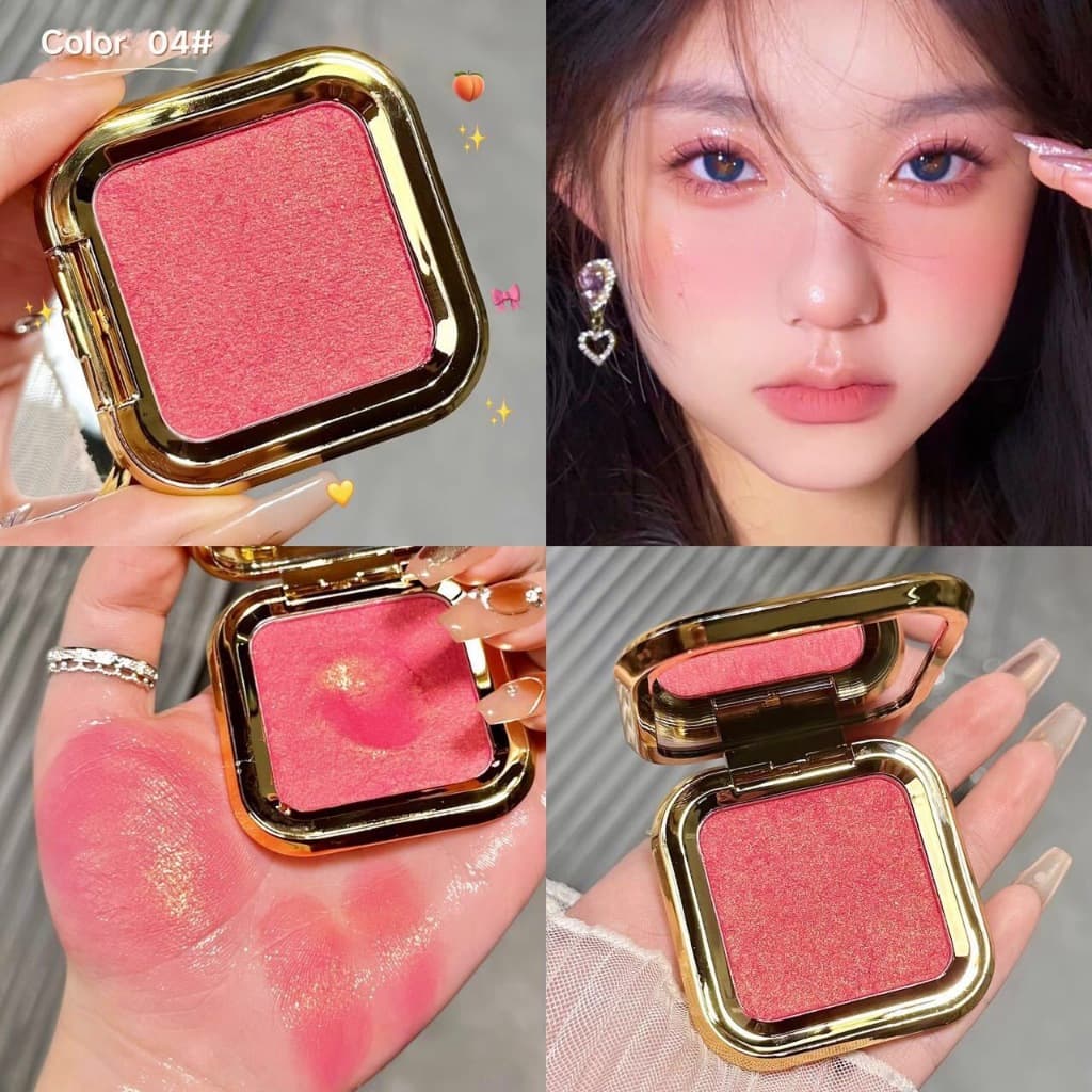 MGL บลัชออนเนื้อฉ่ำวาว เม็ดสีแน่น เนื้อแมท เนื้อชิมเมอร์ เนียนละเอียด สีชัด ติดทน กันน้ำ ขนาด 4.8 กรัม รูปที่ 6