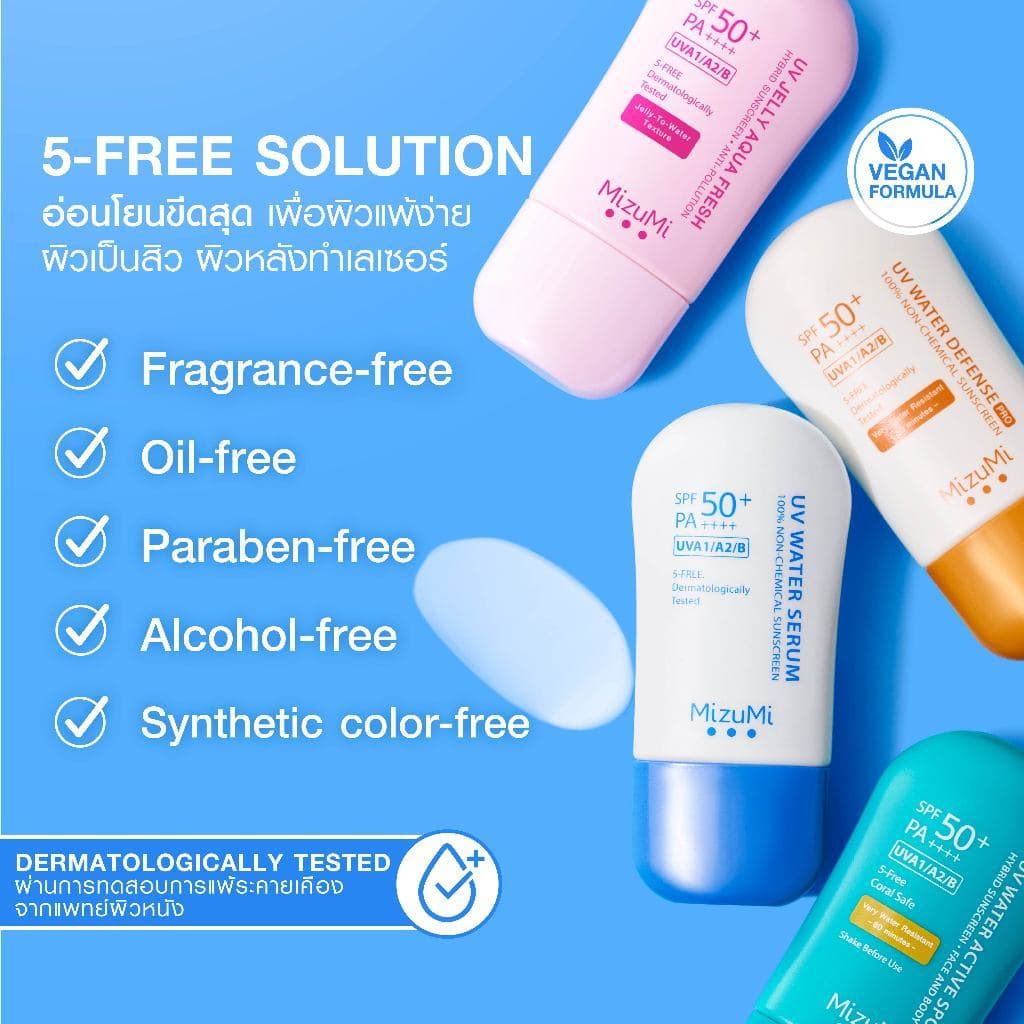 มิซูมิ ยูวี วอเตอร์ เซรั่ม MIZUMI UV WATER SERUM 100% NON-CHEMIAL SUNSCREEN 40 กรัม รูปที่ 6