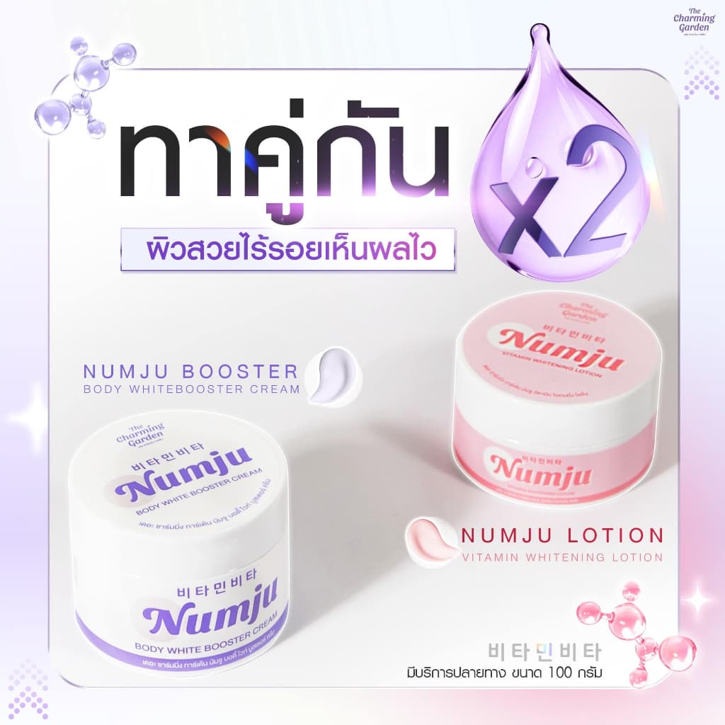 The Charming Garden Numju Vitamin Whitening Lotion/Body White Booster Cream นัมจู วิตามิน ไวเทนนิ่ง โลชั่น/ไวท์ บูสเตอร์ รูปที่ 3