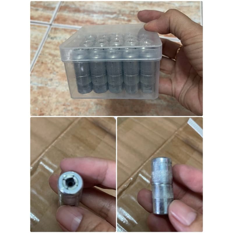 1 ตัว/หัวอัดจาระบี 4 กลีบ ต้อง German เยอรมัน สีเงิน / แท้ OEM / ราคาส่ง / รับประกันคุณภาพ / ราคา1 ตัว รูปที่ 2