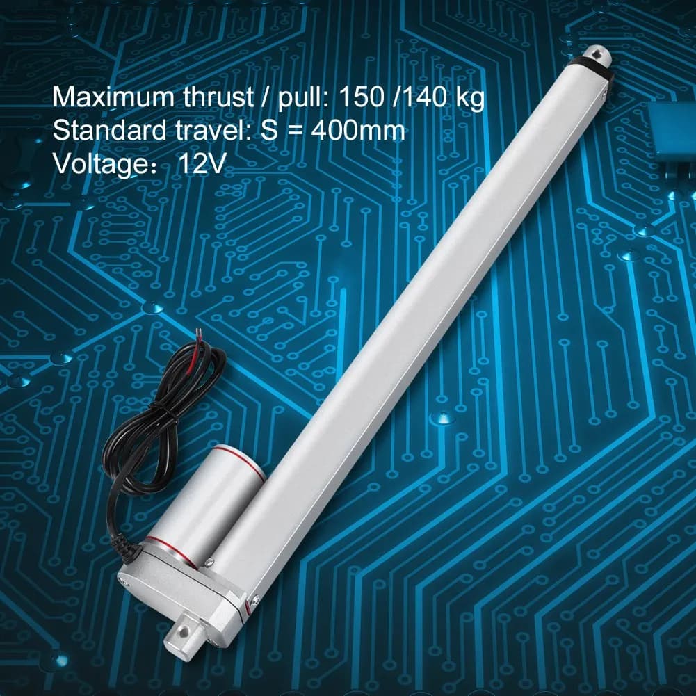 มอเตอร์แกนชัก Linear actuator กันน้ำ IP 65 DC 12V 1000N ตัวกระตุ้นเชิงเส้น ยกสูงสุด 400 มม. จังหวะมอเตอร์ไฟฟ้าสำหรับรถยน รูปที่ 9