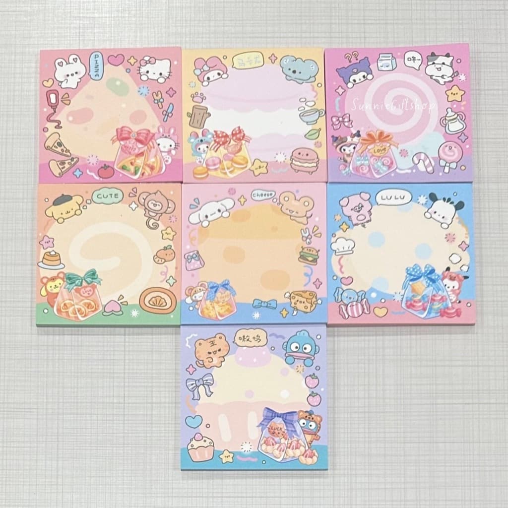 กระดาษโน๊ต ลายการ์ตูน แบบไม่มีกาว 50แผ่น รูปที่ 6