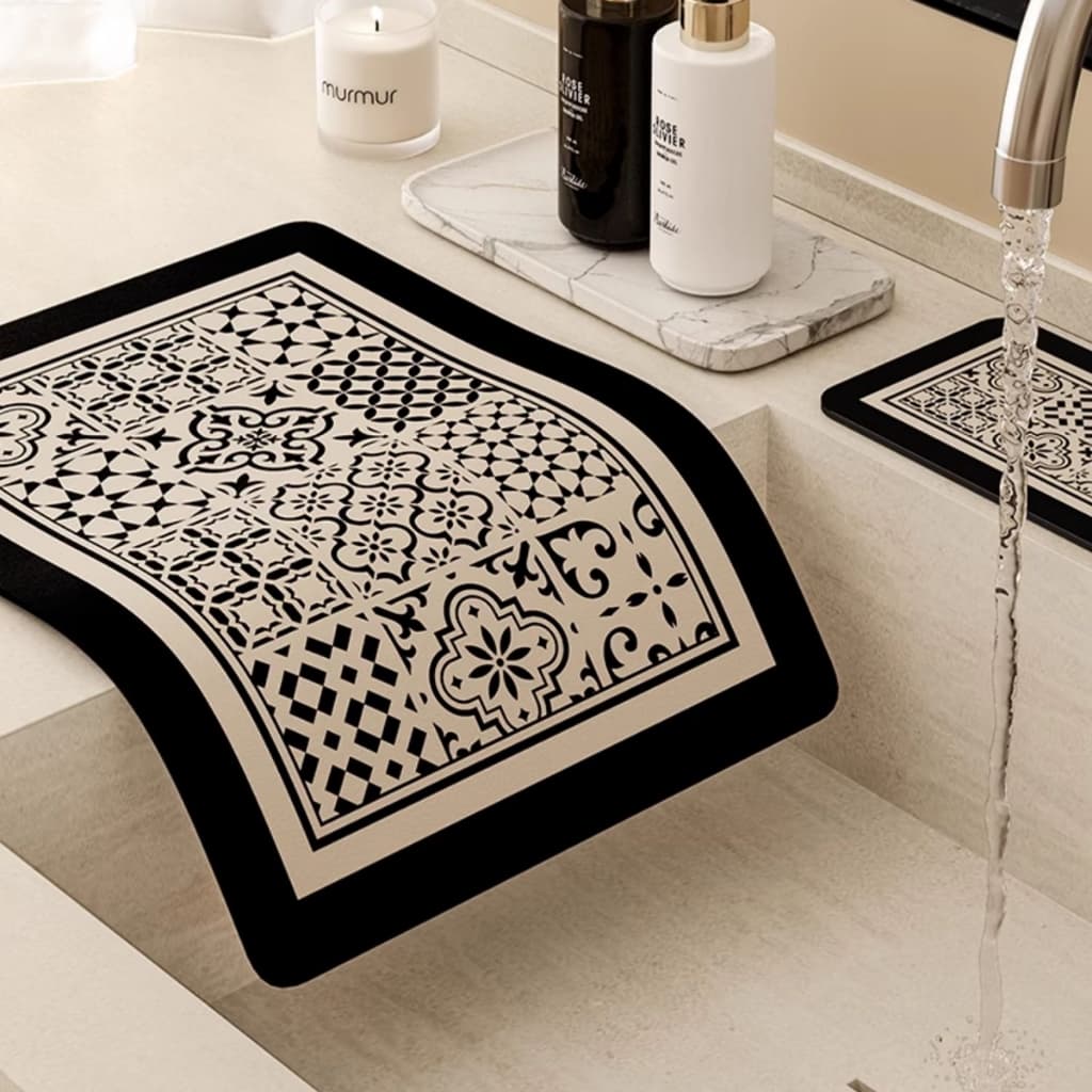 แผ่นดูดซับน้ํา dry mat แห้งเร็ว 30x40cm แผ่นรองท่อระบายน้ํา ดูดซับน้ําได้ดี สําหรับวางบนซิงค์ อ้างล่างหน้า รูปที่ 5