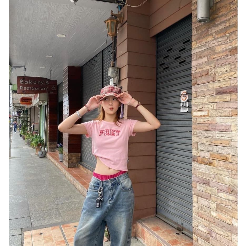 prey เสื้อยืด summer logo babytee รูปที่ 7