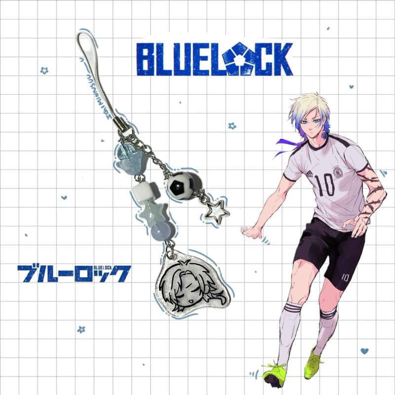 Blue lock phone charm - สายห้อยโทรศัพท์ลายอนิเมะ Blue lock รูปที่ 2