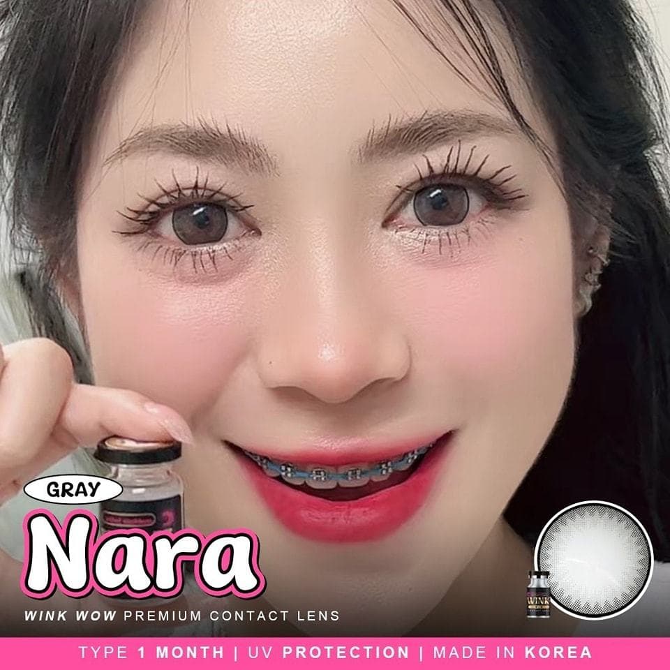 คอนแทคเลนส์ wink Nara ตาหวาน ขนาดตาโต กรองแสง เลนส์นิ่ม ใส่สบาย รูปที่ 8