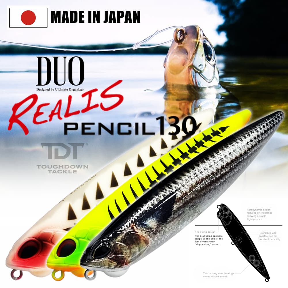 DUO REALIS PENCIL 130 *** เหยื่อผิวน้ำฮอต ที่สุดยุคนี้ เพนซิล 130 MADE IN JAPAN 100% *** รูปที่ 2
