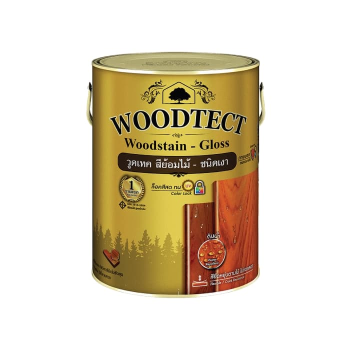 Woodtect วูดเทค สีย้อมไม้โปร่งแสง ชนิดเงา ขนาด 0.9/3.5 ลิตร Woodstain - Gloss Finish รูปที่ 3