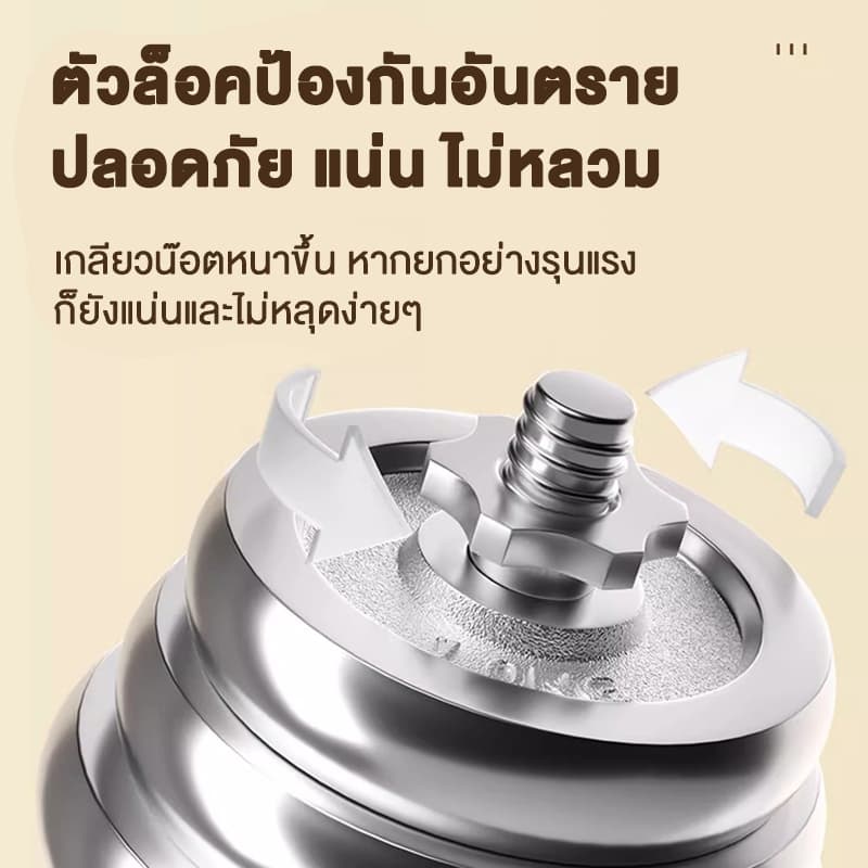 ดรัมเบล ชุดดัมเบล Dumbbell โครเมี่ยม น้ำหนัก15KG 20KG 30KG 50KGกิโลกรัม พร้อมข้อต่อ ปรับน้ำหนัก ดำเบลยกน้ำหนัก ยกน้ำหนัก รูปที่ 7