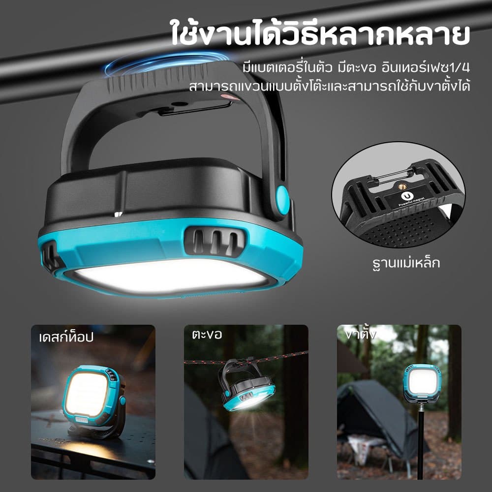 COB Type-C ไฟฉายแรงสูง แท้ ไฟฉาย LED Light ไฟเตือน LED Type-C ไฟพวงกุญแจ โคมไฟตั้งแคมป์ชาร์จได้ รูปที่ 3
