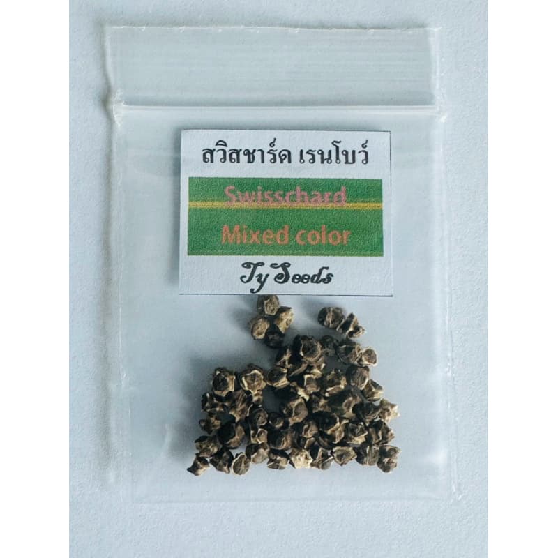 เมล็ดพันธุ์ สวิสชาร์ด เรนโบว์ 40 เมล็ด คละได้ รูปที่ 2