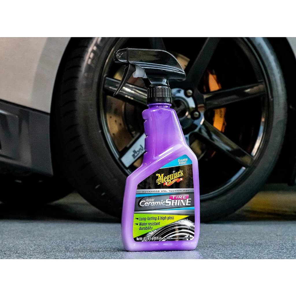 Meguiar's G230416 Hybrid Ceramic Tire Shine สเปรย์เคลือบเงาแก้มยาง เมกไกวส์ ไฮบริด เซรามิก ยางเงา ยางดำ รูปที่ 8