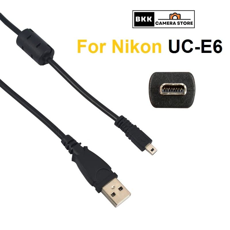 สายลิ้ง USB Cable UC-E6 8pin สายชาร์จ ใช้ได้กับ กล้อง Nikon / Sony หลายรุ่น มีของ รูปที่ 2