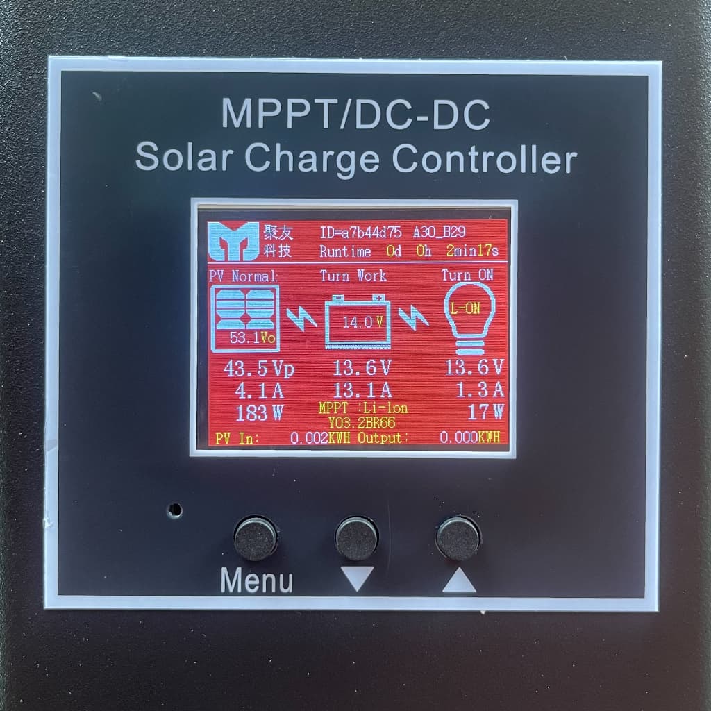 MPPT DC-DC 12V/24V/36V/48V MPPT โซล่าชาร์จเจอร์ ลิมิตกระแสได้ ช่วยให้แบตไม่บวม รูปที่ 2