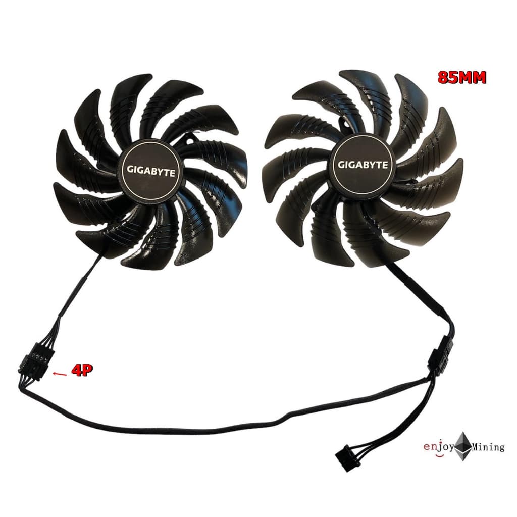 พัดลมการ์ดจอ GIGABYTE RTX 2060 GTX1650 1660 1660s 1660Ti รูปที่ 2