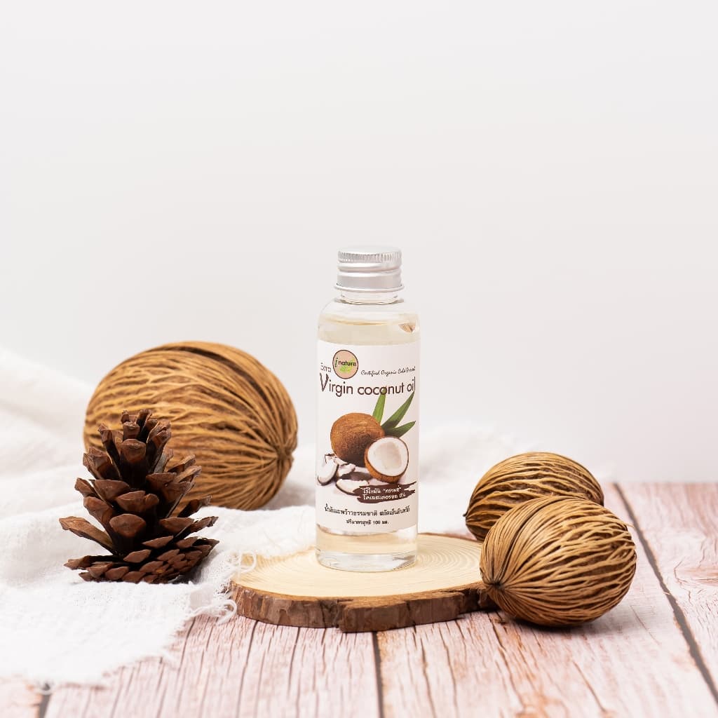 I-Nature Extra Virgin coconut oil 100ml ไอเนเจอร์ น้ำมันมะพร้าวสกัดเย็น รูปที่ 3