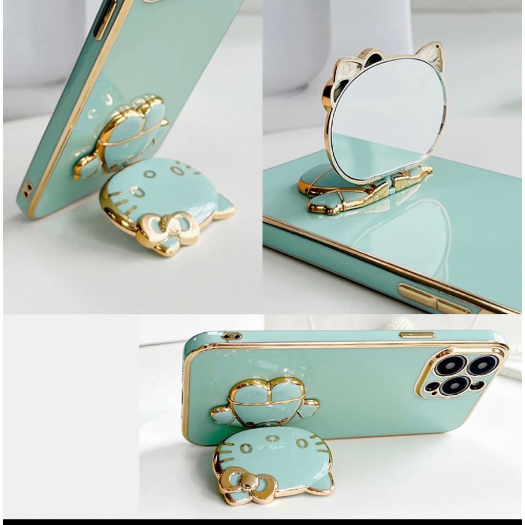 เคส คิตตี้ ขาตั้งได้ สำหรับ Samsung A02S A03S C55 M55 A71 A22 A12 A53 A52 A52S A04S A13 4G 5G A23 A50 A30S ลายน่ารัก รูปที่ 5