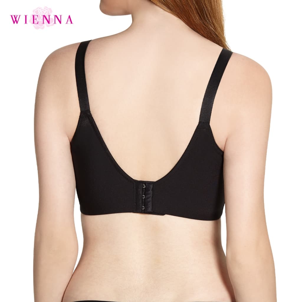 WIENNA Full Moon Bra NB41413 บรารู้ใจ สาวอกใหญ่ คัพใหญ่ ไซซ์ใหญ่ มีโครง สีดำ เนื้อ เทา เนื้อ แดง รูปที่ 7