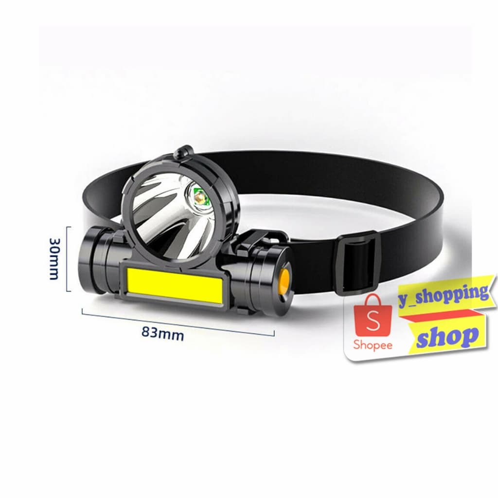 L-108 flashlightพกพา ไฟฉายคาดหัว ตัวเล็ก สว่างมากUSB Rechargeable 3โหมด รูปที่ 2