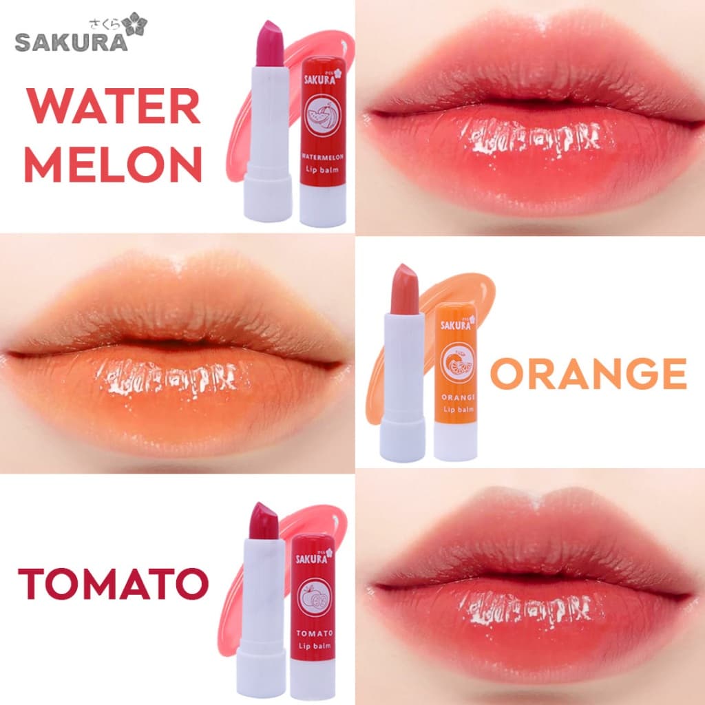 Sakura Lip Balm ลิปบาล์มซากุระ ลิปบาล์มเปลี่ยนสี เพิ่มความชุ่มชื้นให้แก่ริมฝีปาก เนียนนุ่ม รูปที่ 2