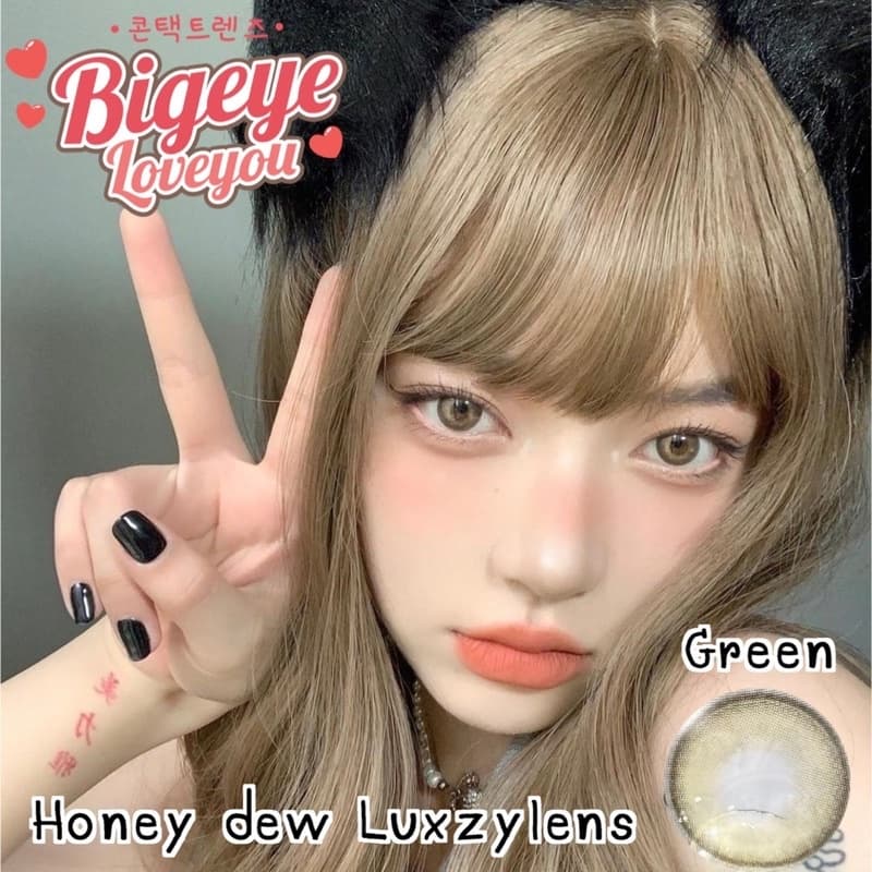 คอนแทคเลนส์Honey Dew Brown / Gray / Green ขนาดมินิ รุ่นฮิตล่าสุดจากเกาหลี รูปที่ 8