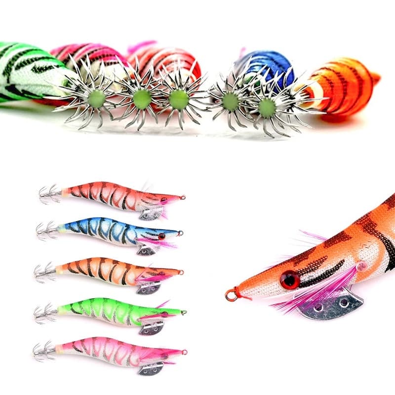 SUKE 5 สี โยตกหมึก เรืองแสง เหยื่อตกปลาหมึก เรืองแสงในที่มืด เหยื่อตกปลา1ชิ้นขนาด8ซม. รูปที่ 7