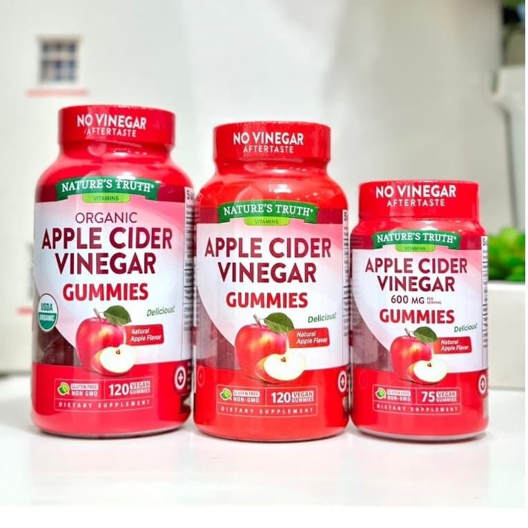 Nature’s truth Apple cider Vinegar Organic Gummies ขนาด 75เม็ดและ120เม็ด รูปที่ 4