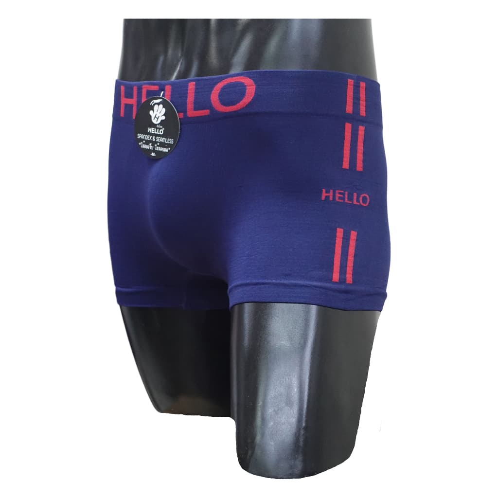 HELLO HLBS005 กางเกงชั้นในชาย ทรง BOXER ผ้า"SPANDEX" ไร้รอยต่อ ไร้ตะเข็บ ผ้ายืดหยุ่นพิเศษ รูปที่ 2
