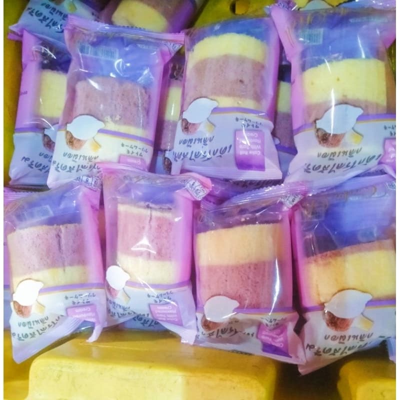 เค๊กโรลไส้ครีมสตอเบอรี่ ส้ม เผือก ทุเรียน 3ห่อ30บ. **ซื้อครบ15ห่อ130บ.** รูปที่ 4