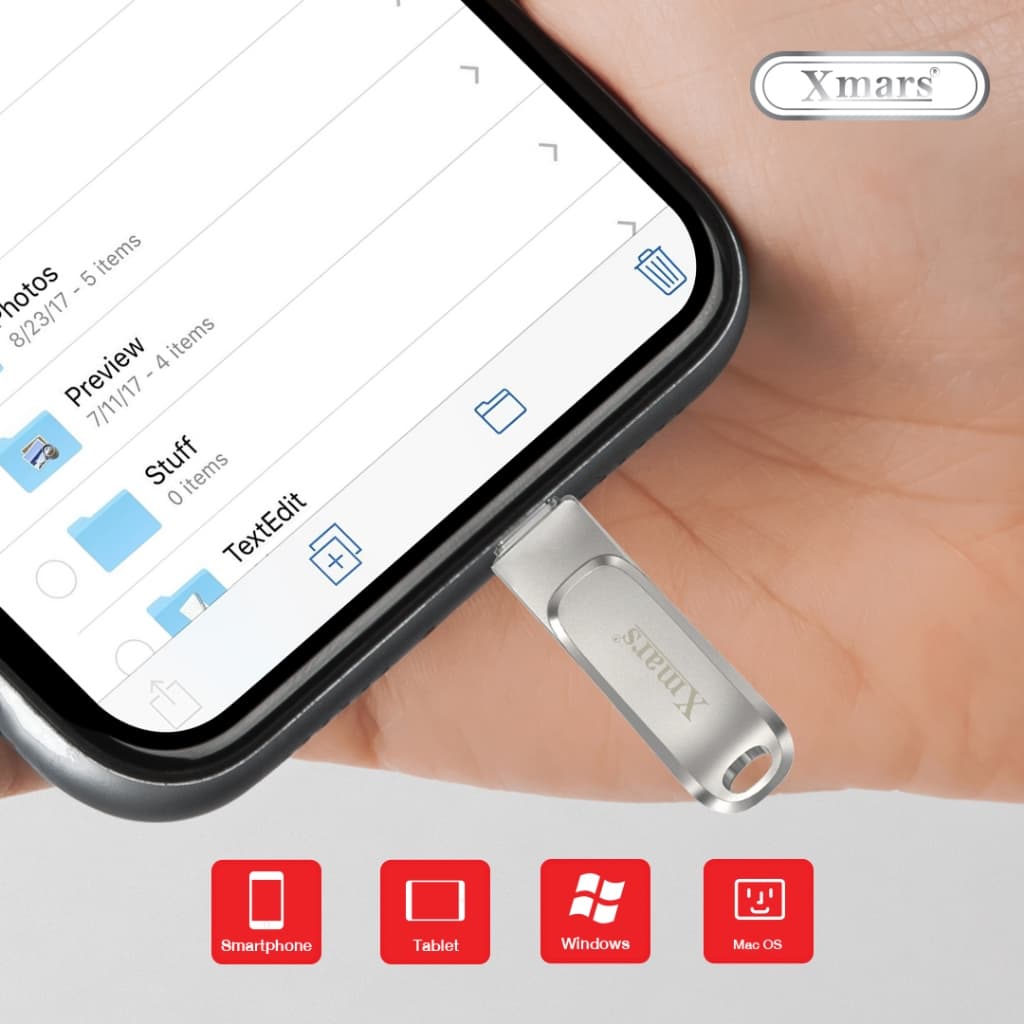 Xmars แฟลชไดร์ฟ 2in1 Type-C & USB-A Flash Drive Ultra Dual Drive USB Type-C, 64GB และ 128 GB FD-06 F รูปที่ 2