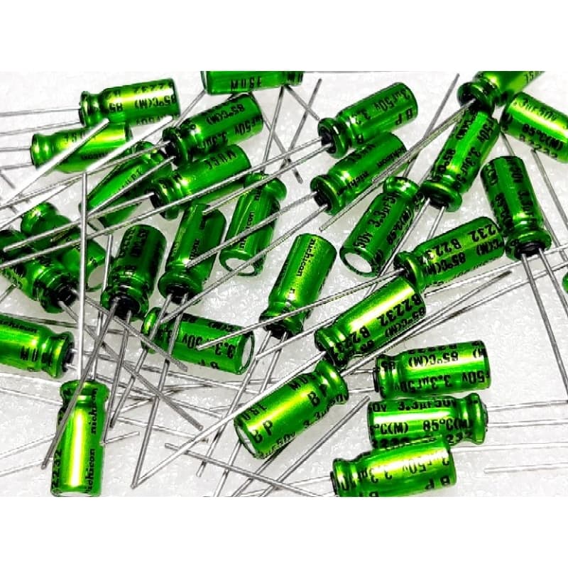 Nichicon MUSE ES BP 3.3uf 50v Bipolar Capacitor bipolar bp คาปาซิเตอร์ ตัวเก็บประจุ ไบโพลาร์ ไบโพล่า ไม่มีขั้ว รูปที่ 2