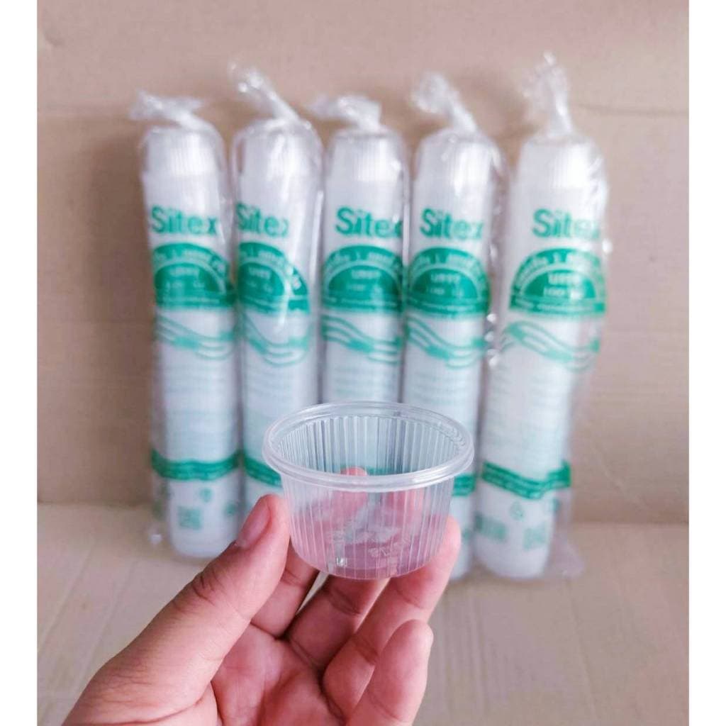 ถ้วยน้ำจิ้ม 1 ออนซ์ PP ใส แพคละ 100 ใบ ยี่ห้อSITEX รูปที่ 3