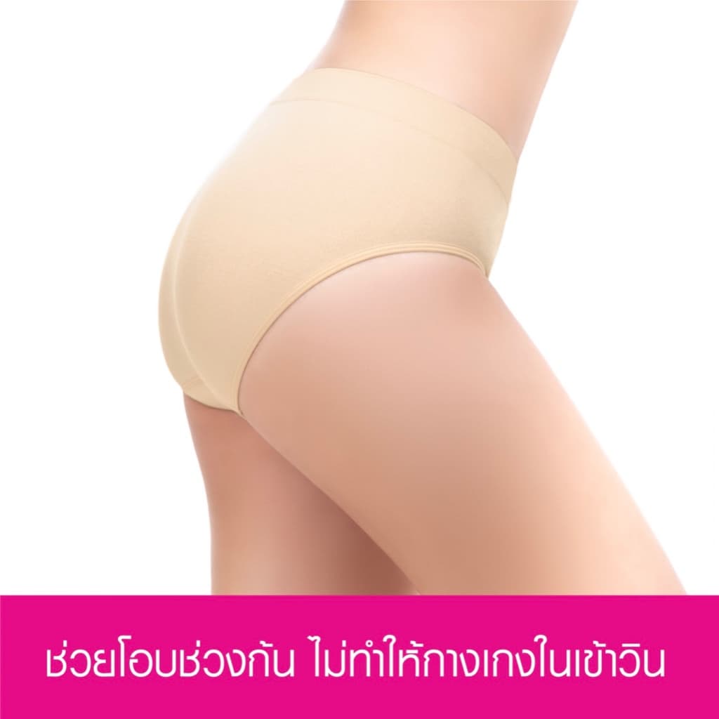 CHERILON เชอรีล่อน กางเกงใน ครึ่งตัว Cool & Soft ใส่เย็น บางเบา นุ่มสบาย ยืดขยายได้มาก ไม่อึดอัด ไม่เข้าวิน CII-UHCS01 รูปที่ 3