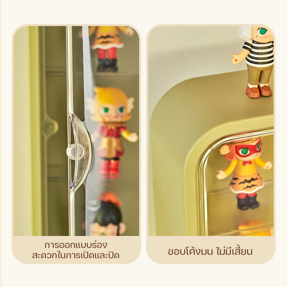 กล่องใส่โมเดล ตู้เก็บตุ๊กตา ชั้นวาง art toy ดีไซน์ติดผนัง ดีไซน์สวยงาม ทันสมัย ซ้อนสามมิติ ประหยัดพื้นที่ 3 ชั้น รูปที่ 4