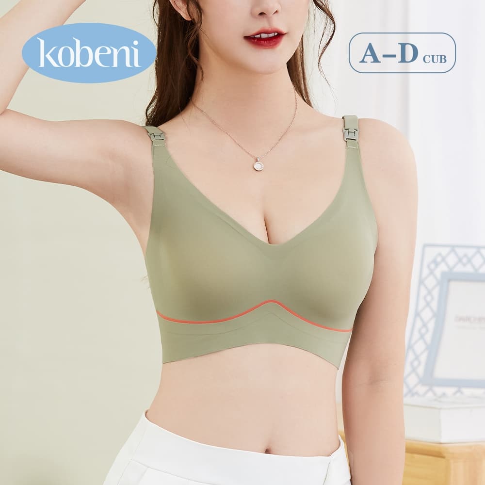 ⭐KOBENI⭐เสื้อในให้นม ใส่ปั๊มนมได้ เสื้อในคนท้อง สวมใส่สบาย ไร้สาย ชุดชั้นในให้นม คุณภาพดีที่สุด รูปที่ 2