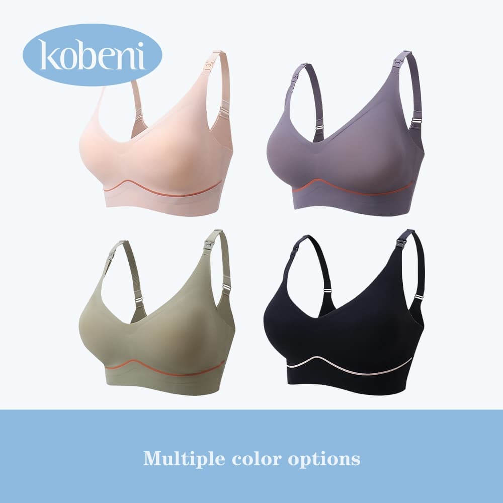⭐KOBENI⭐เสื้อในให้นม ใส่ปั๊มนมได้ เสื้อในคนท้อง สวมใส่สบาย ไร้สาย ชุดชั้นในให้นม คุณภาพดีที่สุด รูปที่ 8