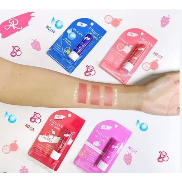 ลิป แคร์ เออาร์ ฟรุตตี้ ลิปแคร์ AR LIP ฟรุ๊ตตี้ มี 4 กลิ่น 3.6g รูปที่ 2