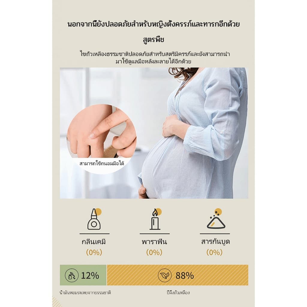เทียนหอมอโรม่า หอมผ่อนคลาย ตกแต่งห้อง ขนาดเล็ก 60g ตกแต่งห้อง รูปที่ 5