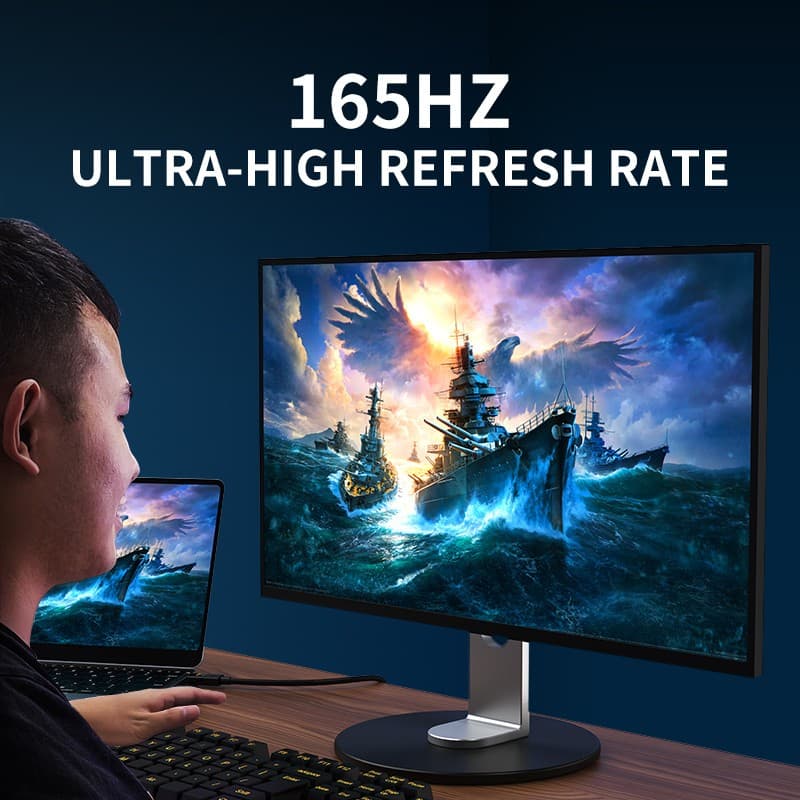 CODJasoz DisplayPort 1.4 สายเคเบิล 8K/60Hz DP to DP Cable สายเคเบิล เข้ากันได้กับพีซีและแล็ปท็อป รูปที่ 7