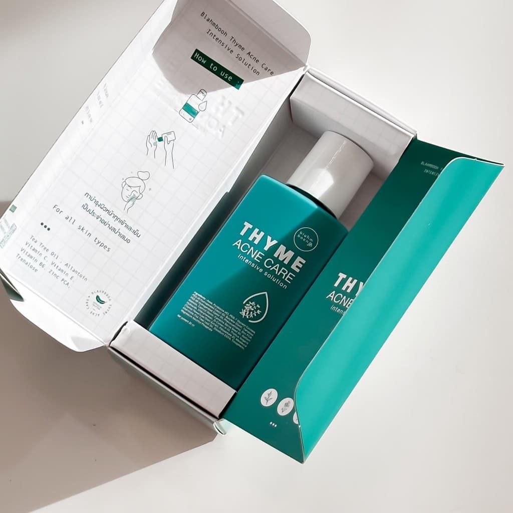Blahmbooh Thyme Acne Care Intensive Solution บลาห์มบูห์ น้ำตบสำหรับคนเป็นสิว รูปที่ 2