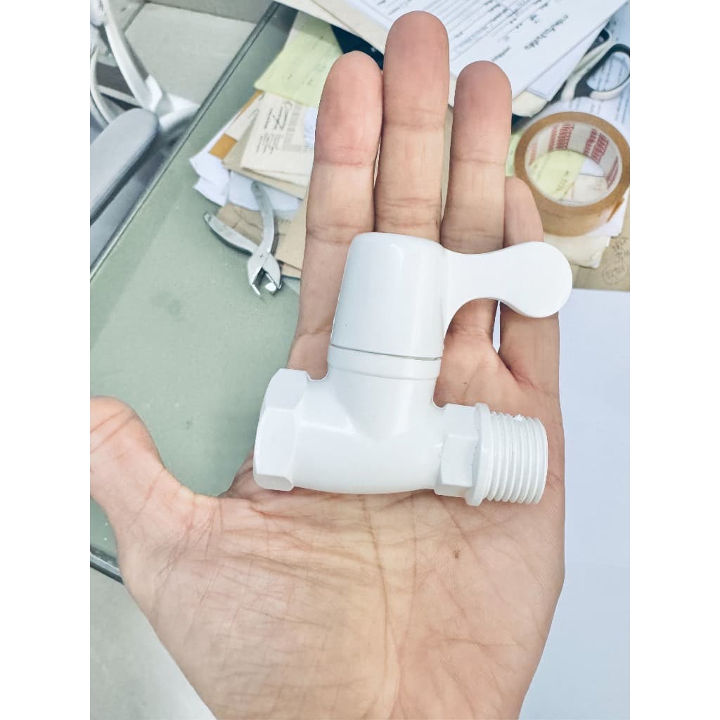 บอลวาล์ว ผ.ม. เกลียวนอก + เกลียวใน ขนาด 1/2" PVC เกรดหนา Food Grade รูปที่ 4