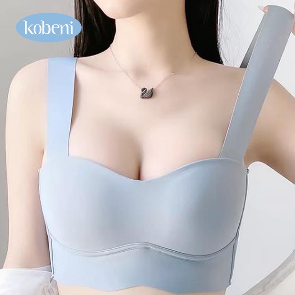 ⭐KOBENI⭐เจลลี่บรา แฟชั่น สปอร์ตบรา ฟองน้ำบาง เนื้อผ้านิ่ม ลดการกดทับ เก็บกระชับหน้าอก รูปที่ 3