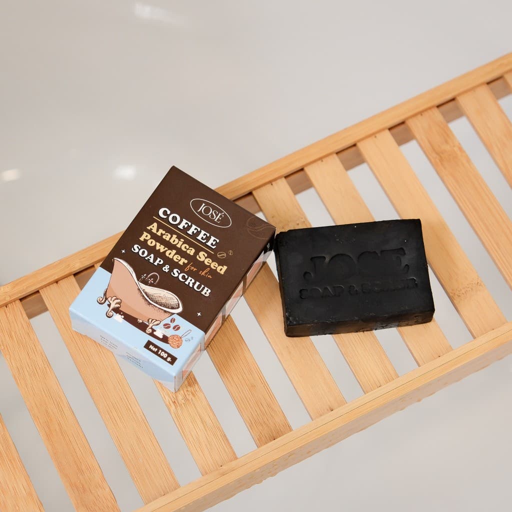 - JOSE COFFEE SOAP & SCRUB สบู่สครับกาแฟ โจเซ่ 3 ก้อน รูปที่ 5